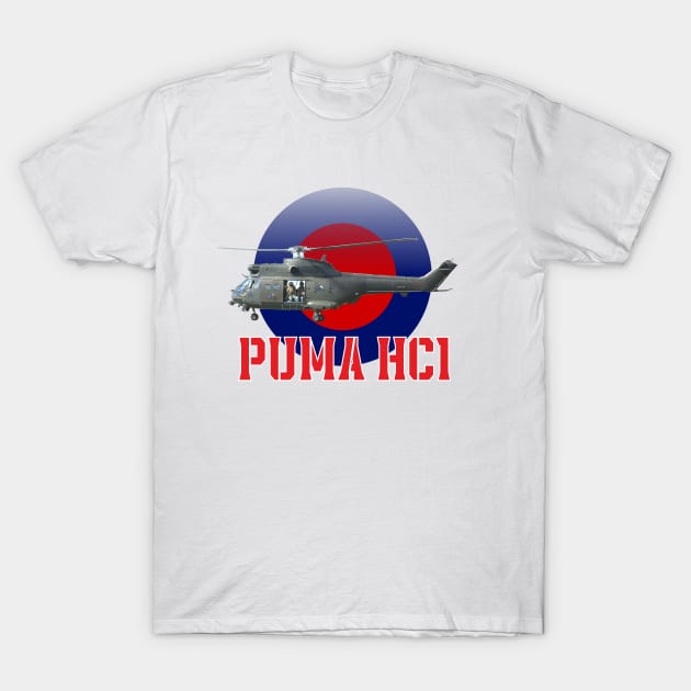 RAF Puma in RAF roundel T-Shirt by AJ techDesigns